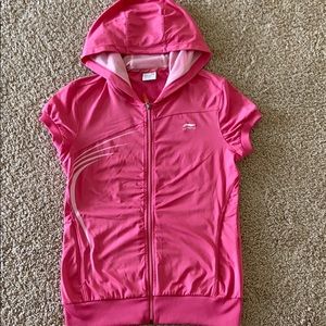 pink dry fit workout top